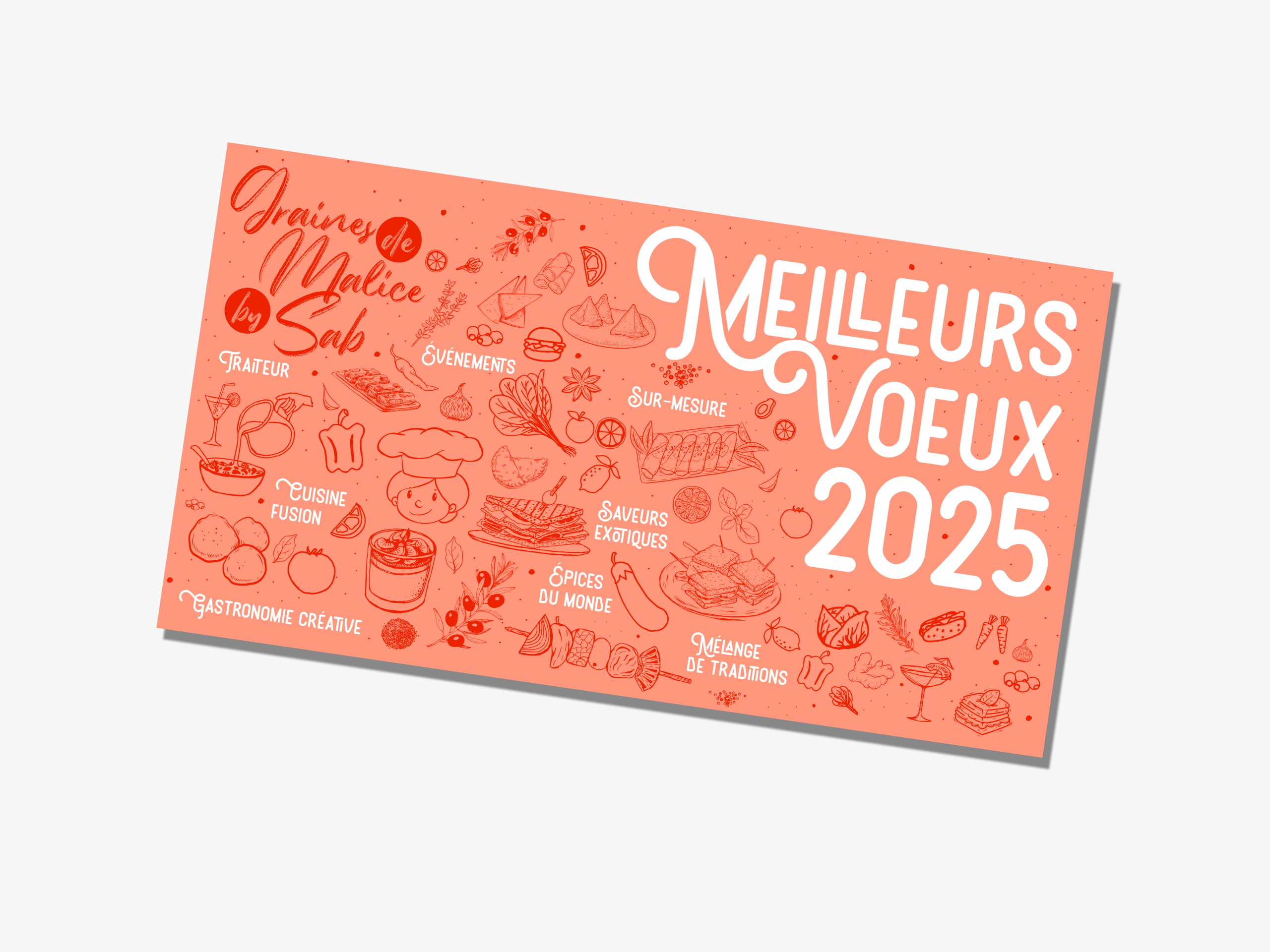 Carte de vœux graines de malice